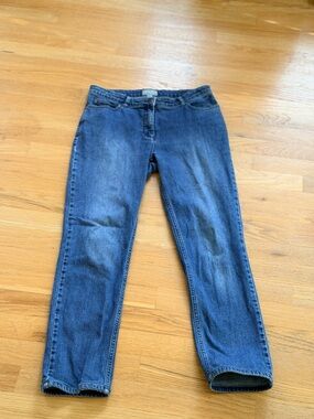 Ladies Size 6 Pure Collection Classic Straight-Leg Jeans in Indigo GUC